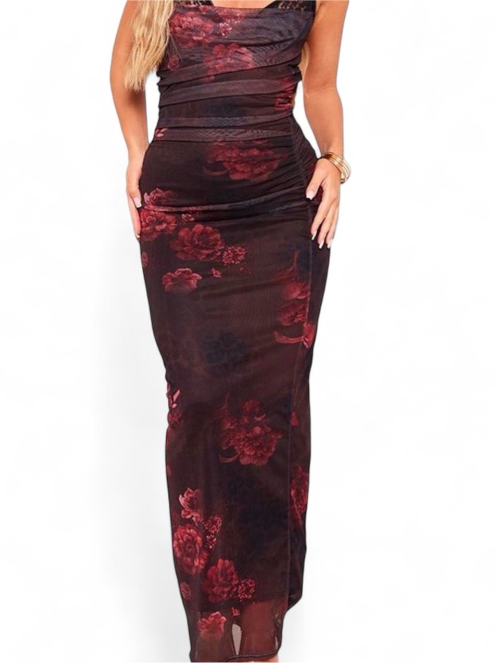 Pretty Little Thing Floral Leopard Dress